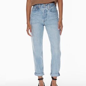 Aritzia Denim Forum The Boyfriend High Rise Loose Jeans